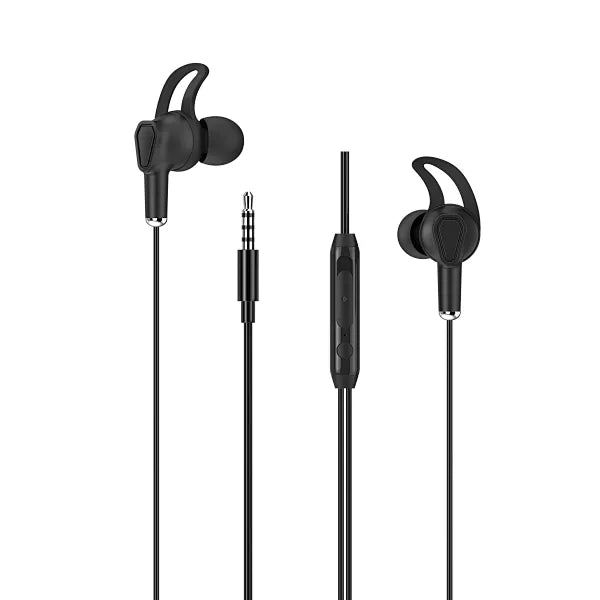 WiWU 3.5mm Audio Jack in-ear stereo wired earphone EB309 Stereo Sound Earbuds - Black