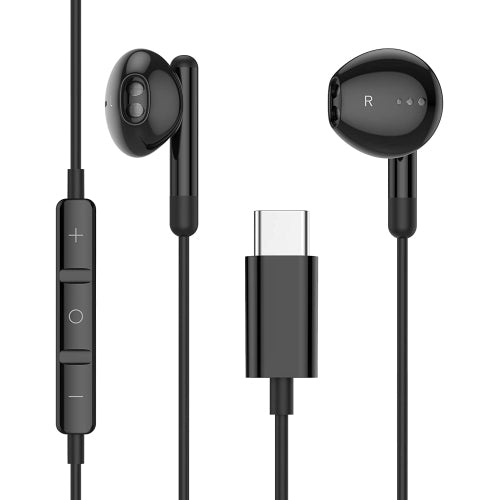 Powerology Type-c Connector Stereo Earphone (Black)