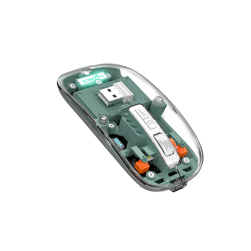 Green Lion Transparent Mouse 2400DPI 400mAh