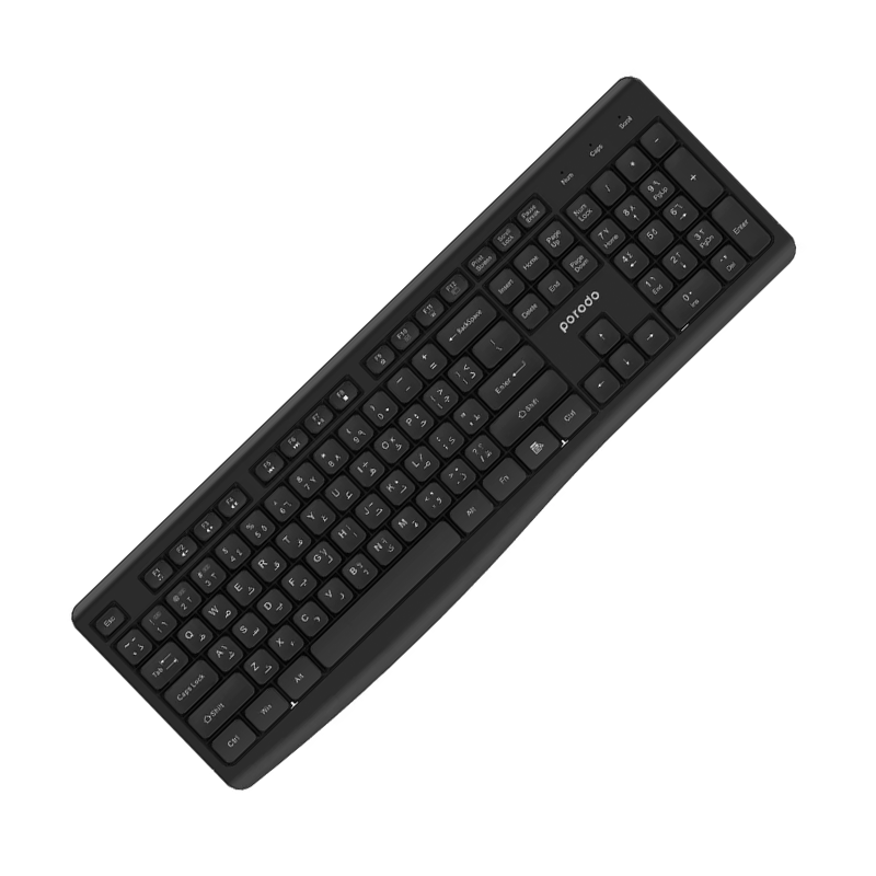 Porodo Dual Mode Wireless Keyboard Mouse Set