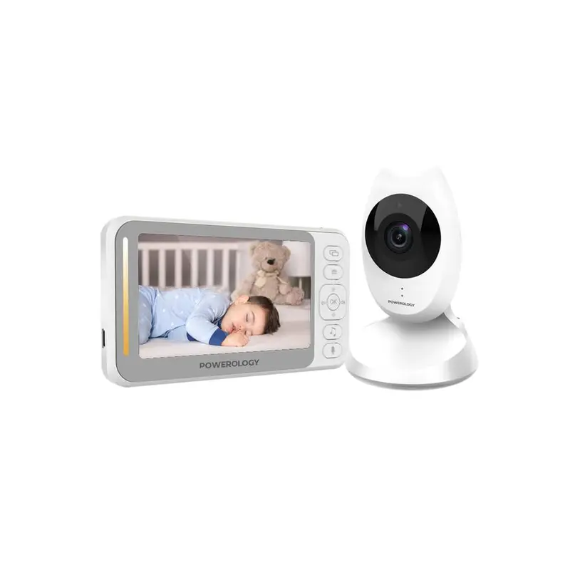 Powerology Smart Cam Baby Monitor Two-Way Audio & Smart Sensors