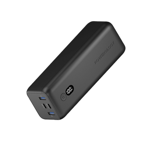 Powerology Onyx 30000mAh Dual USB-C Power Bank 100W