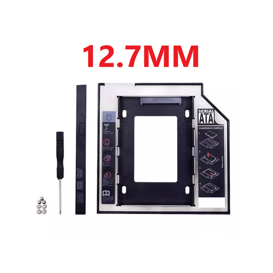 12.7MM FAT SATA Second HDD SSD Hard Drive