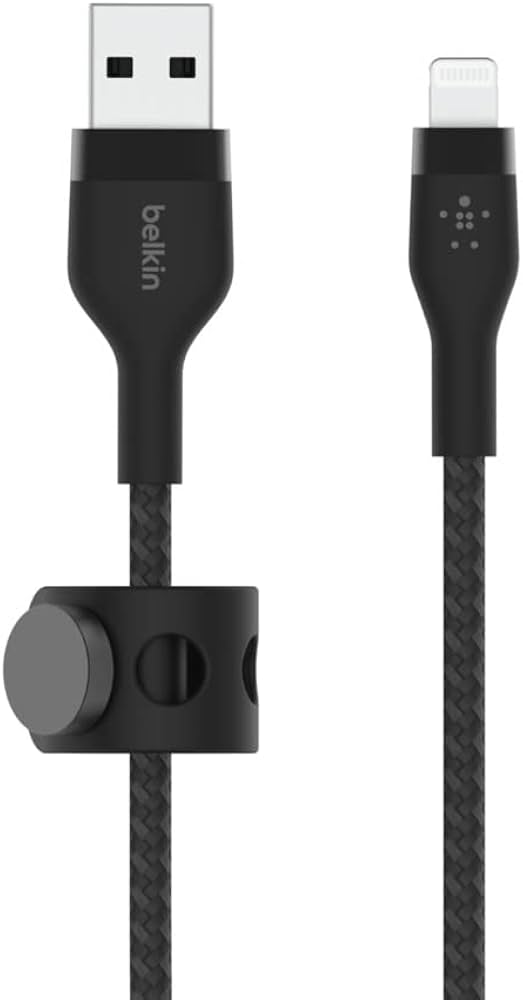 belkin Boost Charge Pro Flex USB-A Cable With Lightning Connector 3m