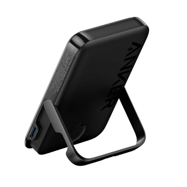 Anker Magnetic And Slim With Foldable Stand Power Bank 5000mAh 7.5W (Black)