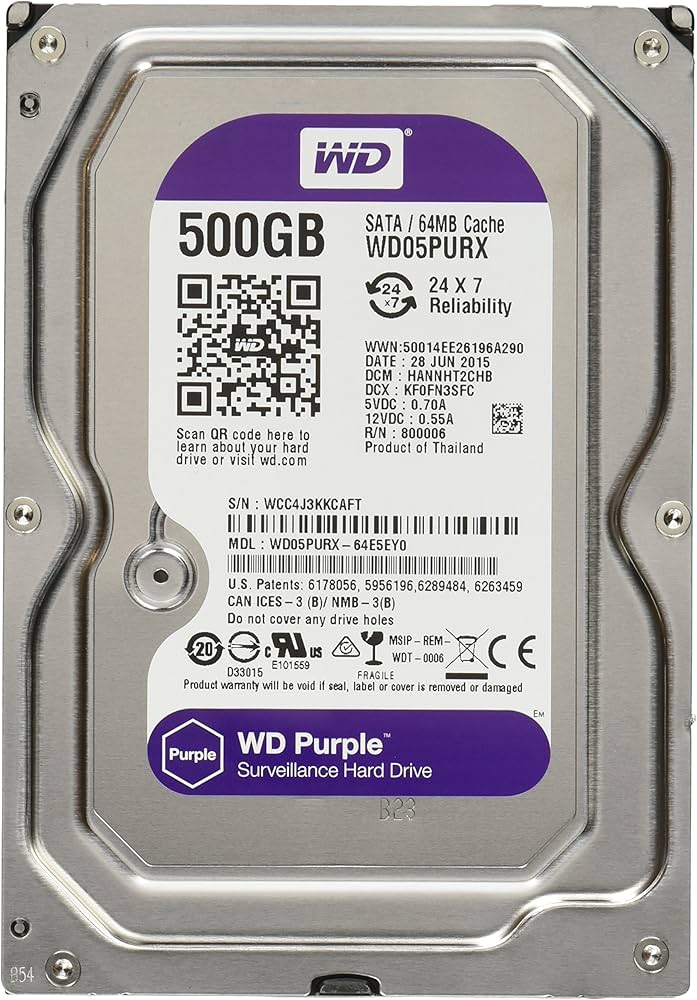 western digital 500gb wd purple