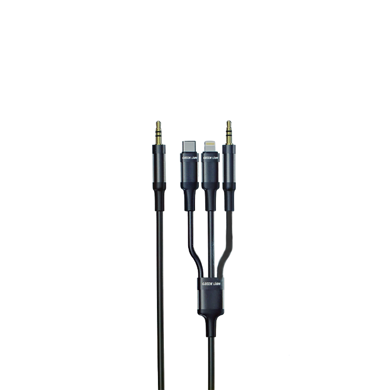 Green Lion 3 in 1 AUX Cable 1 Meter