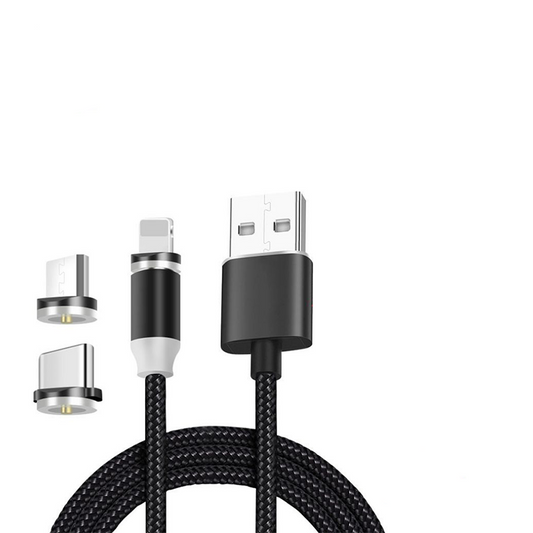 CA11 Wholesale Nylon Braided USB Charger Cable Magnetic USB To Type-C/Micro/Lightning Data Cable