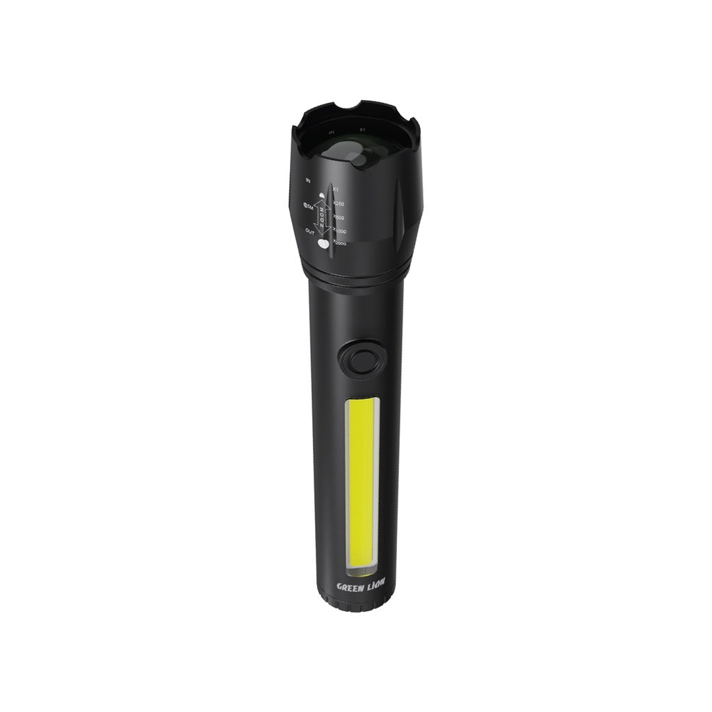 GREEN ADJUSTABLE TORCH 2IN1