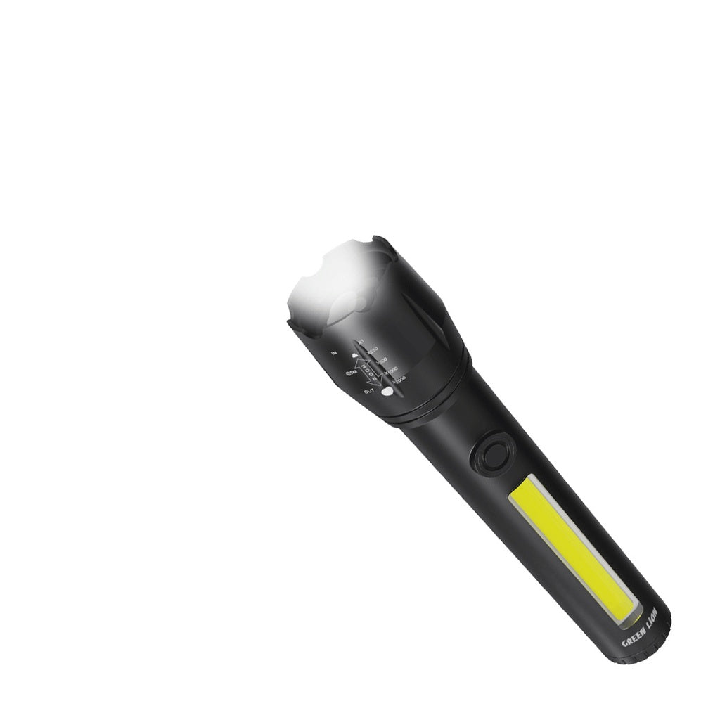 GREEN ADJUSTABLE TORCH 2IN1