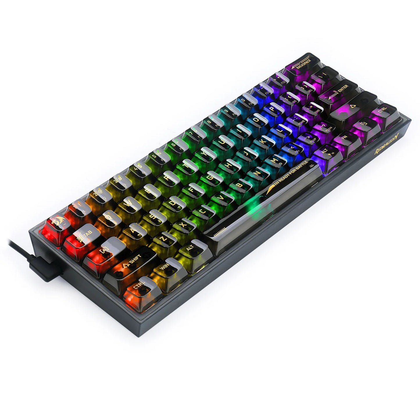 Redragon Fizz RGB Wired Mechanical Gaming Keyboard (K617-CTB-RGB)