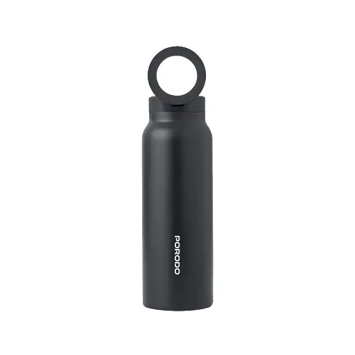 Porodo 2-Stage Filtration Water Bottle 600ml - Black