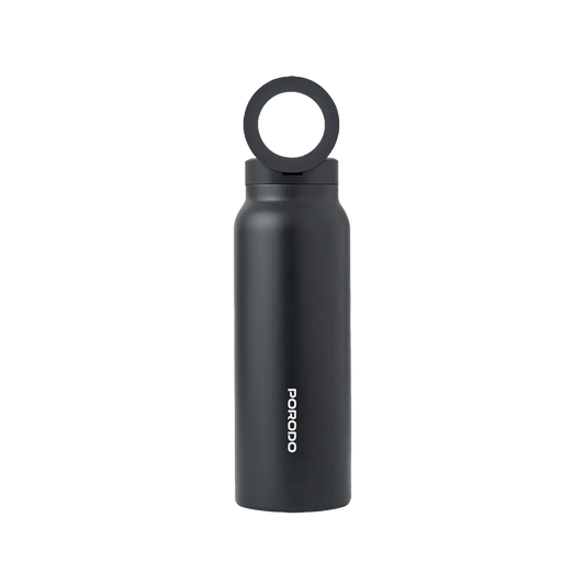 Porodo 2-Stage Filtration Water Bottle 600ml - Black