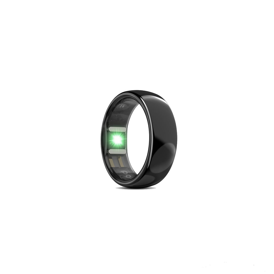 Porodo Phone Touch Control Smart Ring-Health Tracker Size-11 (Black)