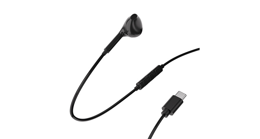 Powerology Type-c Connector Stereo Earphone (Black)