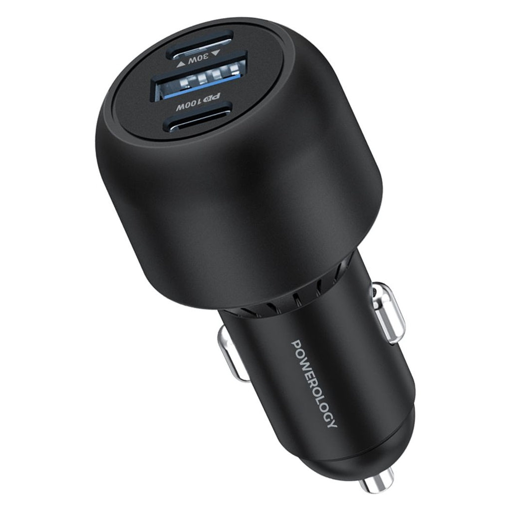 Powerology Ultra-Quick Car Charger Type-C To Type-C Cable