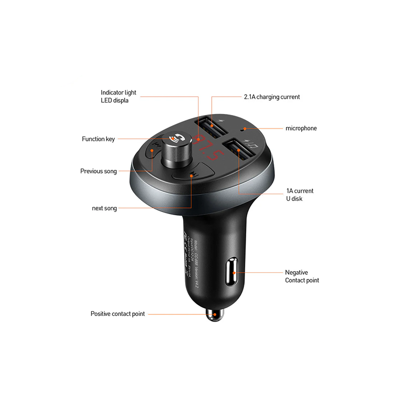 MCDODO BLUETOOTH FM CAR CHARGER