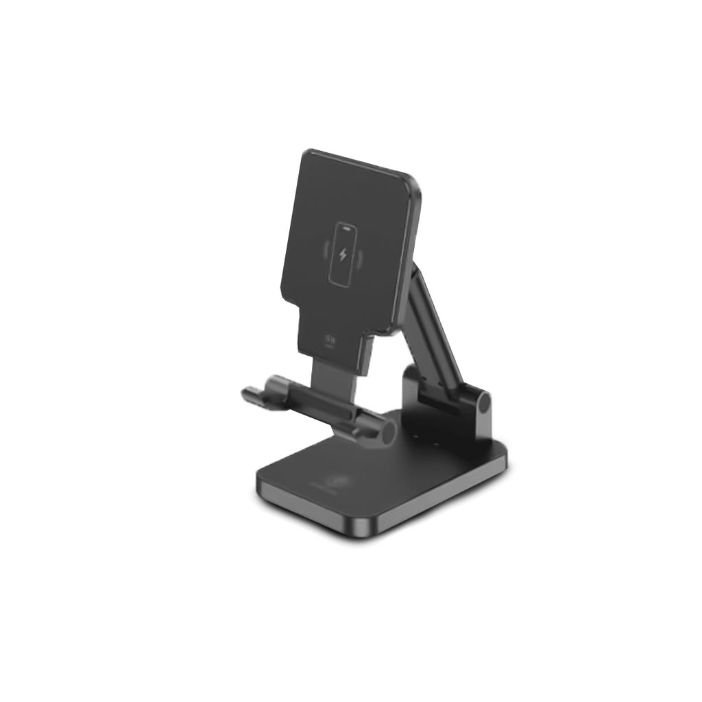 Green Lion Foldable Wireless Charging Stand 15W - Black