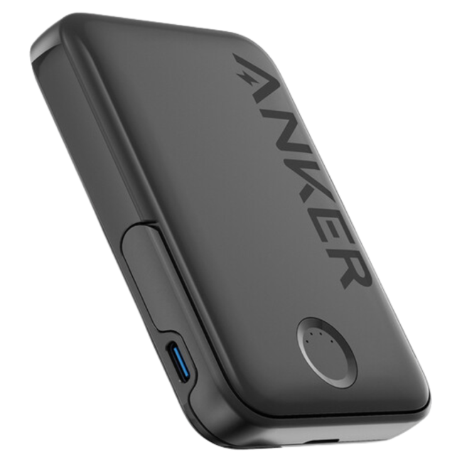 Anker Magnetic And Slim With Foldable Stand Power Bank 5000mAh 7.5W (Black)