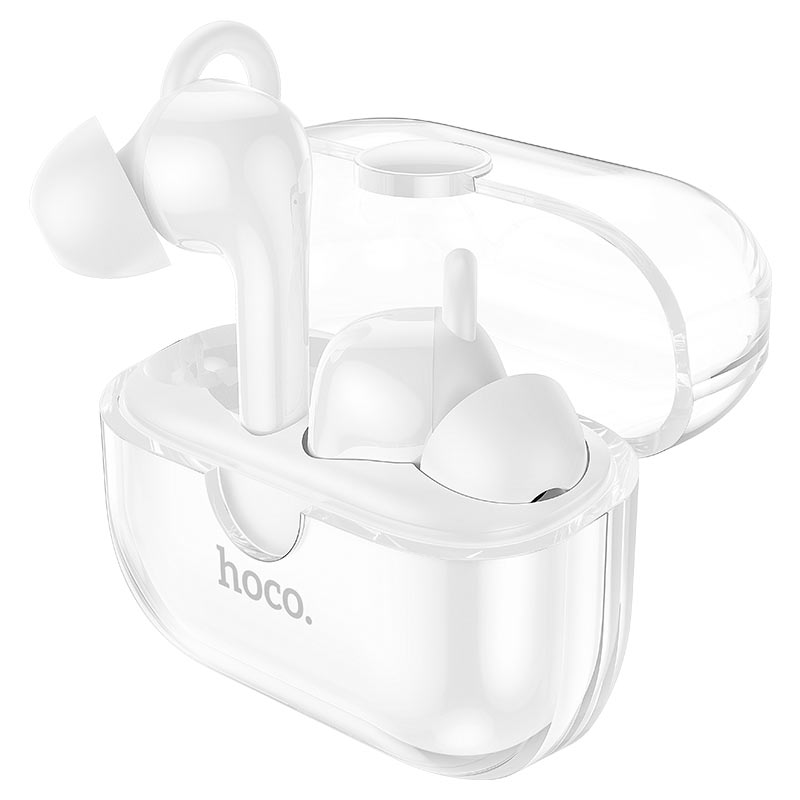 Hoco Dual MIc IN Stylish Clear Case EW22 - White