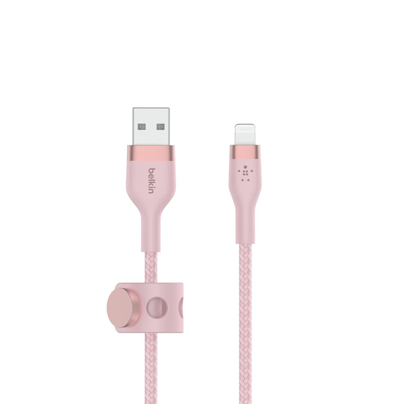 belkin Boost Charge Pro Flex USB-A Cable With Lightning Connector 1m