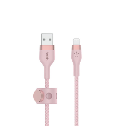 belkin Boost Charge Pro Flex USB-A Cable With Lightning Connector 1m